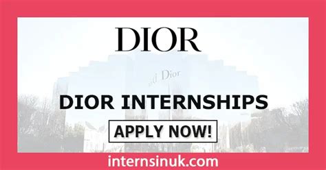 christian dior intern|Dior internship London.